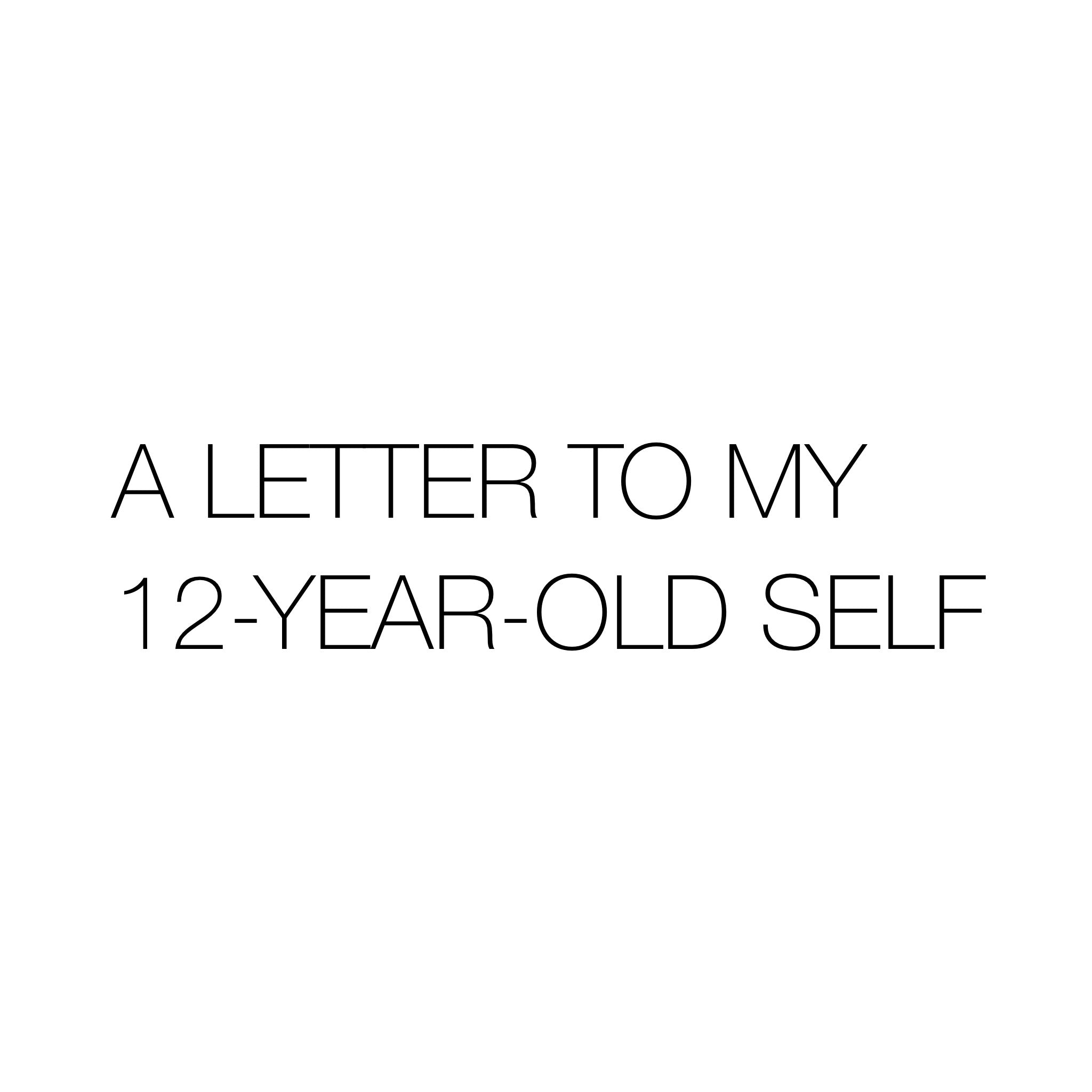 A LETTER TO MY 12-YEAR-OLD SELF BY MARK LEMON